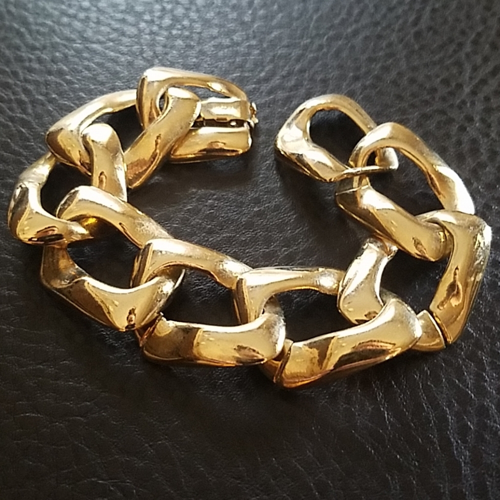 14K GS link bracelet